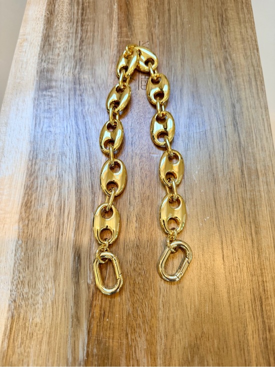 Clare V Handbags - Clare V Shortie Strap - Gold Mariner Chain NWT